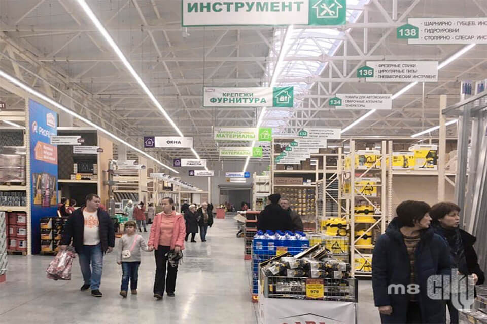 Зенитные фонари M8CITY в ГМ Сарай