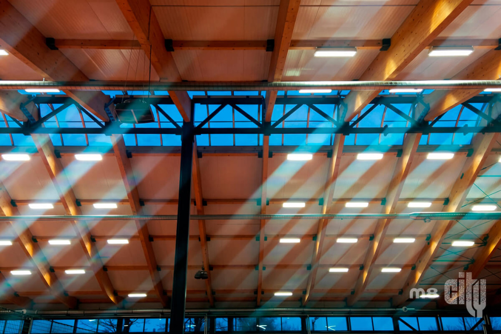 Система естественного дымоудаления арена