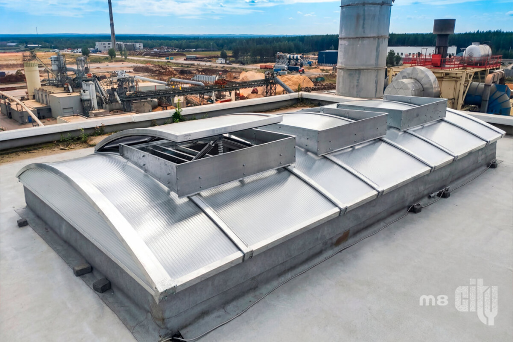 Системы естественной аэрации цехов