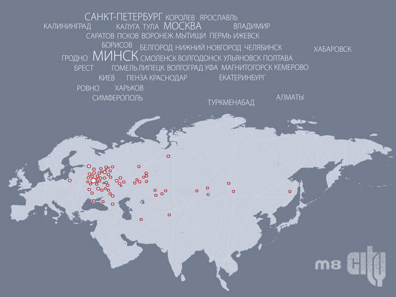 Территория расположения объектов М8 Сити