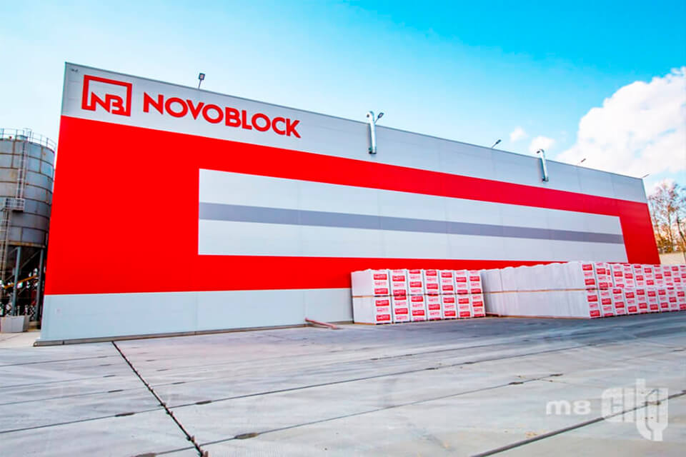 Зенитные фонари M8CITY на заводе NOVOBLOCK